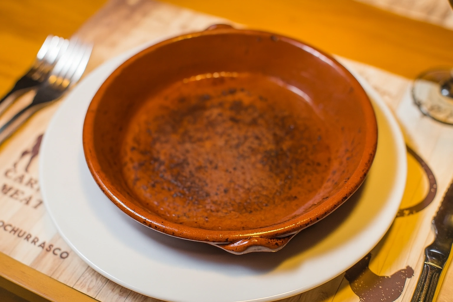 Prato de comida vazio (Antes)